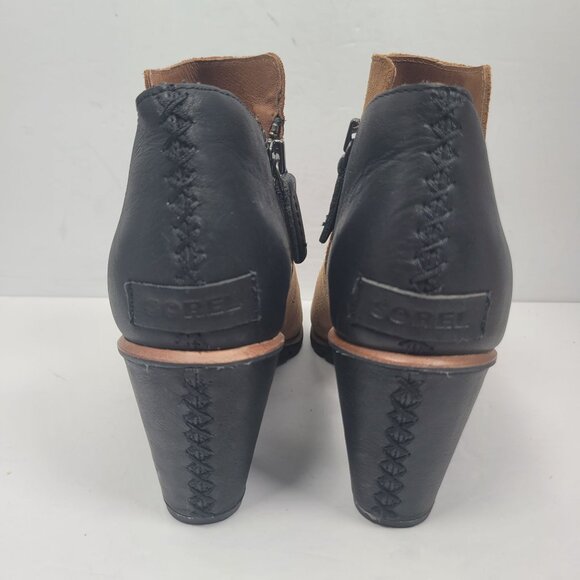 Sorel Nadia Women's Brown Heeled Open Toe Boots NL2843-224 US Size 9.5 - Picture 4 of 9
